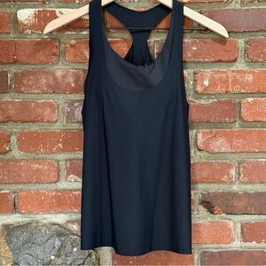 NWT Athleta Ultimate 2-in-1 Support Top D-DD SIZE S Black‎ Sports Bra Tank